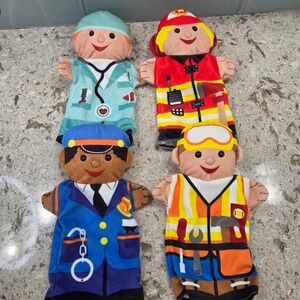 Community Helper Hand Puppets Doctor‎ Firefighter Police Officer Construction